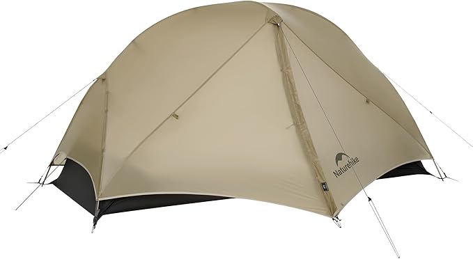 Naturehike Mongar UL 1-2 Person Backpacking Tent,15D Nylon Waterproof Ultralight One Person Two Person Tent with Footprint