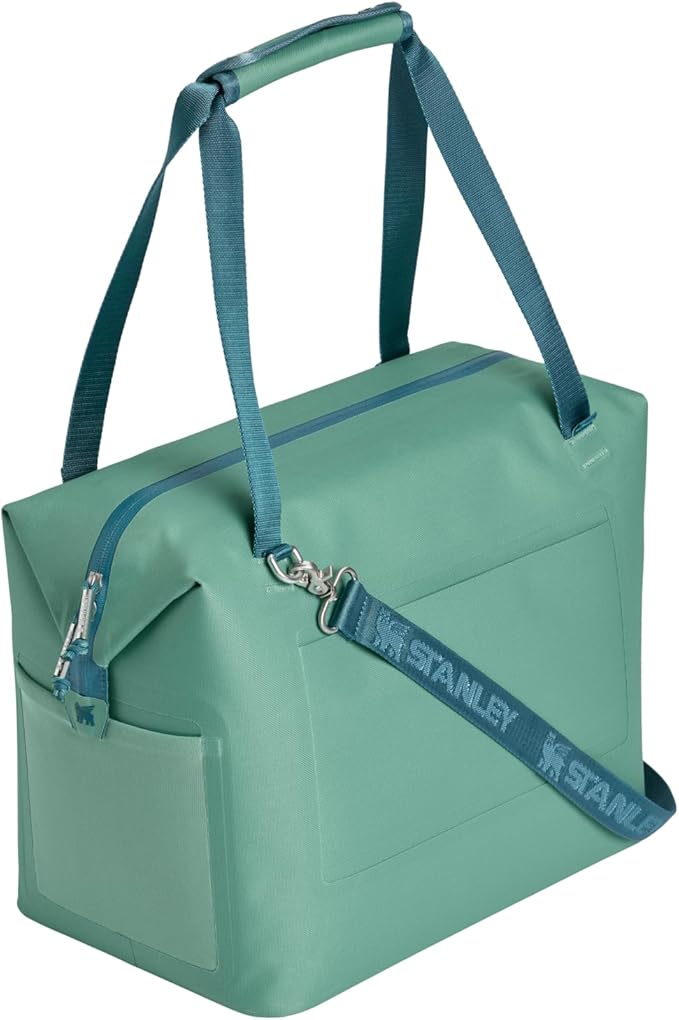 Stanley All Day Julienne Max Soft Cooler Bag and Lunch Box 20 Quarts | 30 Can Cooler with Handles and Strap | Stays Cold for a Day | Insulated Travel Bag with Zipper | BPA-Free | Spring Green