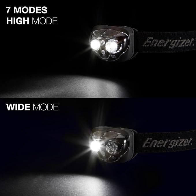 Energizer PRO LED Headlamp, IPX4 Water Resistant Headlamps, High-Performance Head Light for Outdoors, Camping, Running, Storm, Survival LED Light for Emergencies (Batteries Included)
