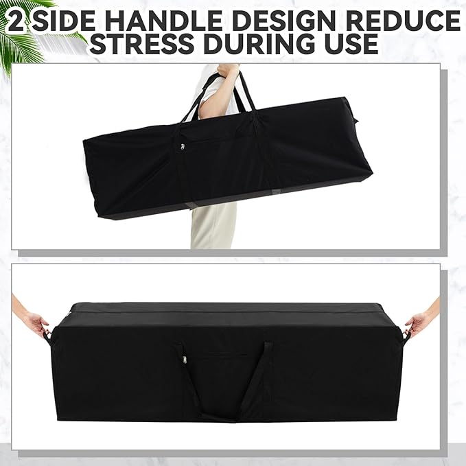 46 x 12.5 x 12.5 Inch, 120 L Extra Large Duffle Bag Camping Tent Storage Bag Heavy Duty Waterproof Sports Equipment Carrying Case for Tent Pole Travel Canopy Hammock Tripod Fishing Outdoor