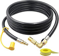 Rv Quick Connect Propane Hose 10FT, Propane Elbow Adapter with Extension Hose for Blackstone 17" and 22" Griddle