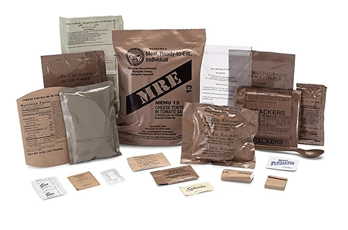 Wornick MRE Meals Ready to Eat, Inspection 2025, 2026 or Better, Emergency Food Supply, Survival Camping Outdoor 12 Pack (Pallet, 48, Count)