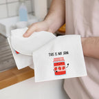 4Pcs Funny Kitchen Towels 24x14 Inch, Cute Kitchen Utensils Waffle Weave Hand Towels for Home Farmhouse, White Absorbent Microfiber Dish Cloth Tea Towel, Housewarming Gifts for Women Mom 1