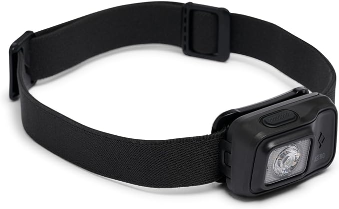 BLACK DIAMOND Astro 300 Headlamp | 300 Lumens Brightness | 3X AAA Battery Operated (Included) | Compact & Lightweight | Ops Black