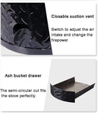 Camping Stove Outdoor Cookware Mess Kit Outdoor Folding Wood Stove Camping Pot Set Bowls Spoon Tableware Cooking Set