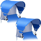 Universal Chair Umbrella Canopy, UPF 50+ Chair Sun Shade Attachment with Adjustable Clamp Fits Most Brands’ Beach, Camping, Lawn, Wheelchair, Tanning, Zero Gravity, Lounge, Fishing Chairs, 2 Pack