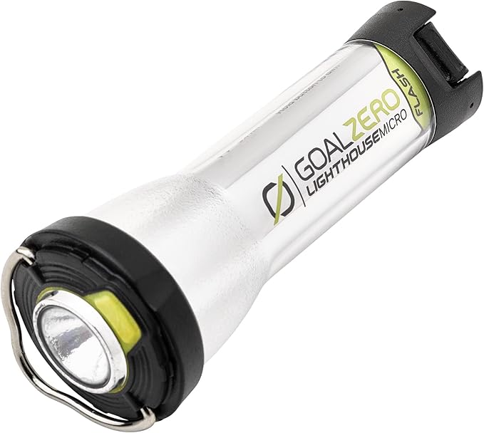 Goal Zero Lighthouse Micro Flash Lantern, USB Rechargeable Flashlight for Emergency and Outdoor Use