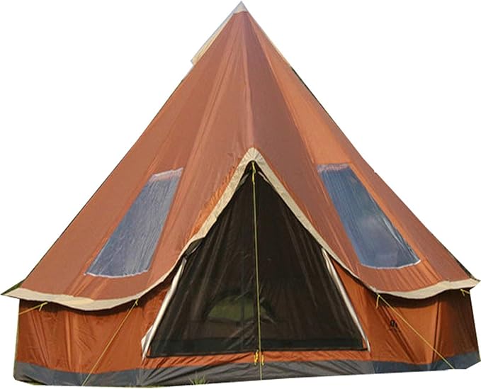 GeRRiT 4M Bell Tent, Tent Yurt 210D Oxford India Tent, Waterproof Bell Tent, Portable Privacy Tent for Family Camping Outdoor Hunting