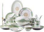 Ceramic Tableware and Tableware Set with 60 Pieces of European Tableware and Dishes Set
