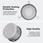 Boundless Voyage Titanium Sealed Lunch Box with Leak-Proof Lid Camping Cookware Lightweight Outdoor Cooking Pot for Backpacking Hiking Picnic & Travel Food Container (Ti2086C/1.5L)