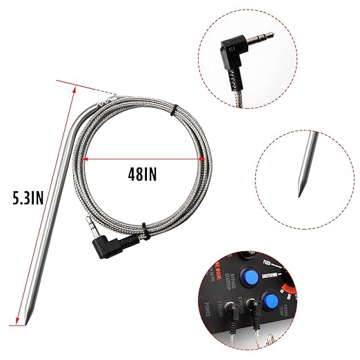 Replacement Parts for Camp Chef Digital Temperature Controller Kit,Compatible with Camp Chef Wood Pellet Grills,with 2 Meat Probe,Temperature Sensor