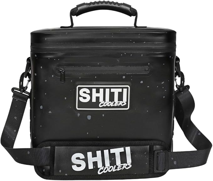 SHITI Coolers Cooler for Camping, Travel, Beach, Soft Lunch Box for Food, Drinks & Ice, Portable, Waterproof 24 Hr Insulated Bag with Shoulder Straps, Customizable