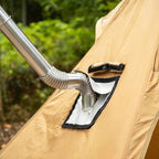 2.36" Elbow Stove Pipe Stainless Steel Chimney Flue for Outdoor Camping Wood Stove 90/45 Degree