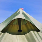 Ultralight 3-4 Person Teepee Tent with Snow-Skirt and Stove Jack Without Mesh Backpacking Outdoor Tent
