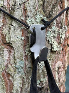 Tree Hugger Leave No Trace Camp Hook - Ultralight Gear Hanger for Hiking, Backpacking, Bushcraft - 100lb Capacity Pack Hook with Paracord - Outdoor Camping Accessories for Osprey, Gregory Backpacks
