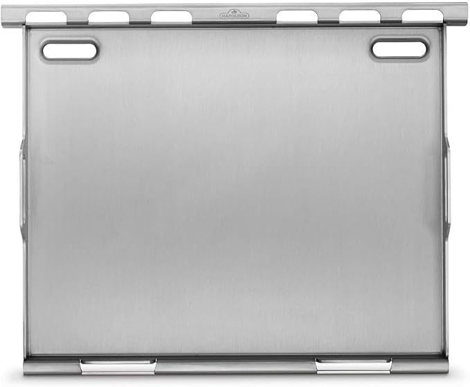 Napoleon BBQ Grill Accessory, Stainless Steel Griddle Insert - Compatible with Rogue/Freestyle 425 Model Grills, 20" x 16", Integrated Grease Traps