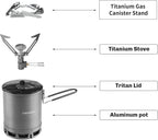 Fire-Maple Petrel Quickboil Pro Ultralight Cooking System – Compact & Fast-Boiling Backpacking Stove Pot Set, Ideal for Hiking, Solo Camping, Travelling, Hunting Trips, etc | FMC-G3