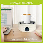 Mini Hot Plate Electric - Portable hot plate, Small Hot Plate, Mini Electric Stove, Perfect Size For Moka Pot, Melting Wax And More, Suitable For Kitchen, RV camping, Outdoor, 600W, 9 heat levels