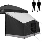 KAMPKEEPER 2 Person Canopy Side Tent, Camping Tent for 10x10 Canopies, Easy Up Cube Tents Gazebo Room with Mesh Window for Camping, Storage, Events(Canopy Not Included)