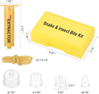 Snake Bite Kit, Bee Sting Kit, Emergency First Aid Supplies, Venom Extractor Suction Pump, Bite and Sting First Aid for Hiking, Backpacking and Camping