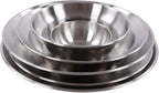 Stainless Steel Camping Plates and Bowls Set, 12PCS Portable Tableware Cookware with Storage Bag, 3.5inch to 9.1 inch, Camping Dish Set for Backpacking, Camping, Hiking, Beach,Outdoor