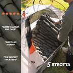ANGORA BRANDS Inflatable Sleeping Pad for Camping & Backpacking – Lightweight 2.1” Thick Compact Sleeping Mat, 25” Wide Portable Pad for Hiking, Travel & Outdoor Use
