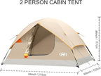 unp 6 Person 4 Season Dome Tent, Easy to Set Up for Camping & Hiking, Lightweight & Portable, Green