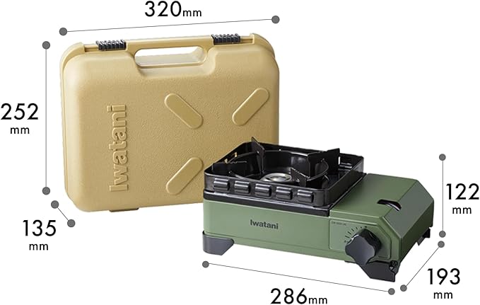 Iwatani Body: Steel Plate, Cassette Stove, Tough Maru Jr. Made in Japan, Dutch Oven, Olive