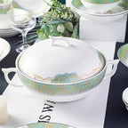 Ceramic Tableware and Tableware Set with 60 Pieces of European Tableware and Dishes Set
