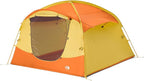 THE NORTH FACE Sequoia 4 Tent - Four-Person Waterproof Camping Tent, Spacious & Easy to Set Up, 2 Zipper Doors, Yellow Silt/Desert Rust, One Size