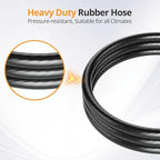 5FT Propane Regulator Hose with Gauge Gas Grill Replacement Parts for Blackstone 28" & 36" Griddles, Weber, Nexgrill Grills, Camp Chef Stove, Propane Patio Heater and Fire Pit