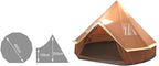 GeRRiT 4M Bell Tent, Tent Yurt 210D Oxford India Tent, Waterproof Bell Tent, Portable Privacy Tent for Family Camping Outdoor Hunting