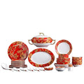 52 Medium Tableware Bone China Dish and Plate Set