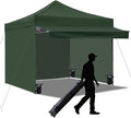 Pop up Canopy Tent with Awning Easy up Canopy with Wheel Bag Heavy Duty Waterproof Canopy Commercial Gazebo Tent for Outdoors Parties Vendors