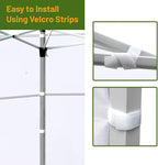 3 Pcs 10x10 Canopy Sidewalls with Roll-up Windows for 10x10 Pop Up Canopy Straight Leg Outdoor Instant Canopy Walls Waterproof & UV Protected for Outdoor Event Tents, 3 Sidewalls Only, White