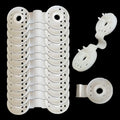 Shade Cloth Heavy Duty Lock Grip, 2023 New Shade Cloth Plastic Clips Windproof Awning Clamp Grip, Greenhouse Shade Cloth Fix Clamp Tent Clips Accessory for Garden Netting Sun Shade Net (White-50 Pcs)
