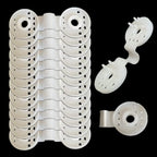 Shade Cloth Heavy Duty Lock Grip, 2023 New Shade Cloth Plastic Clips Windproof Awning Clamp Grip, Greenhouse Shade Cloth Fix Clamp Tent Clips Accessory for Garden Netting Sun Shade Net (White-50 Pcs)