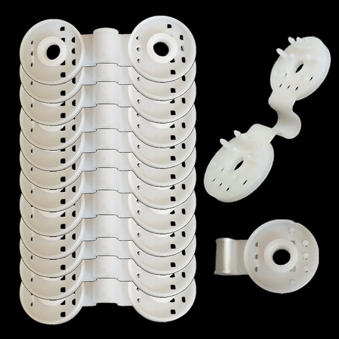 Shade Cloth Heavy Duty Lock Grip, 100 Pcs Shade Cloth Plastic Clips Windproof Awning Clamp Grip, Greenhouse Shade Cloth Fix Clamp Tent Clips Accessory for Garden Netting Sun Shade Net (White-100 Pcs)