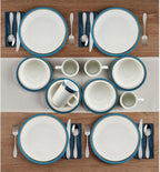 16-Piece Dinnerware Set Round Tableware Set pf Plates Dinner Sets Dish Plate Ceramic Dishes to Eat Food