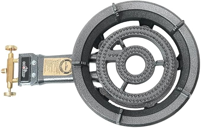 Propane Wok Burner, Cast Iron Single Burner Camping Stove With Regulator And Hose,High Pressure Portable Gas Stove For Camping Outdoor Cooking SH90 (SH90)