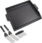 Nonstick Cast Iron Griddle for Gas Grill, 23" x 16" Universal Cooking Coating Flat Top Plate for Gas Stove Top 4 Burner Oven/Stove Top, Electric Grill