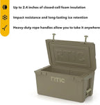 RTIC 65 QT Ultra-Tough Cooler Hard Insulated Portable Ice Chest Box for Beach, Drink, Beverage, Camping, Picnic, Fishing, Boat, Barbecue