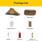 LANSHAN Ultralight Tent 3-Season Backpacking Tent for 1-Person or 2-Person Camping, Trekking, Kayaking, Climbing, Hiking