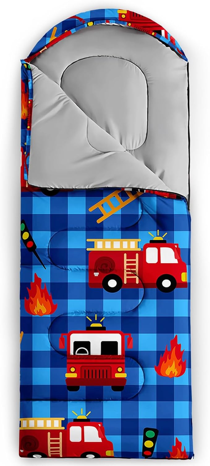 QOOMO Camping Sleeping Bags,3 Season Warm & Cool Weather,Lightweight,Waterproof Sleeping Bags for Adults & Kids Traveling,and Outdoors