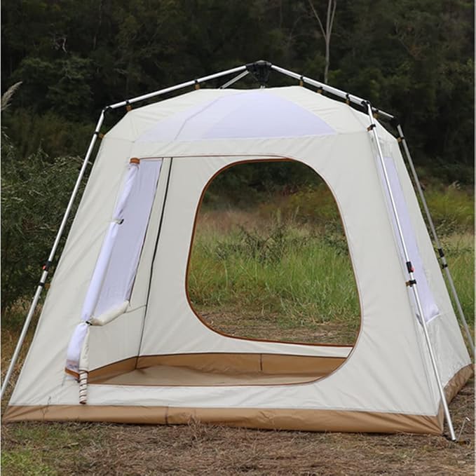 GeRRiT Camping Instant Tent 3-4 Person Pop Up Tent Waterproof Windproof Family Tents Easy Setup for Camping Hiking and Outdoor Portable Tent with Carry Bag