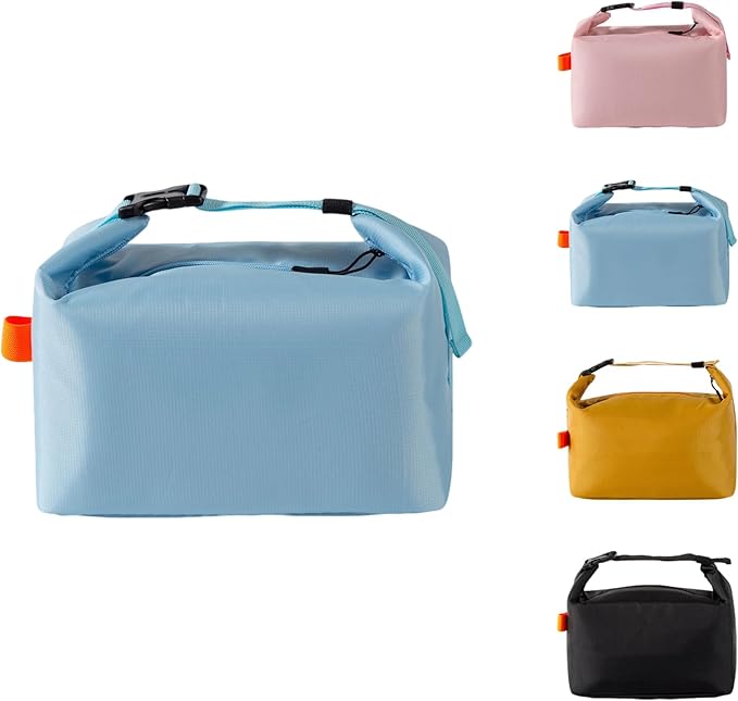 YUDANSI Fashion Lunch Bags for Men Women- Reusable Insulated Leakproof Lunch Box Tote Bag, Cool Bags for Adults,Thermal Cooler Bag for Work Picnic Travel -8L (Blue)