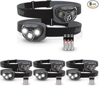 Energizer LED Headlamp PRO, IPX4 Water Resistant Headlamps, High-Performance Head Light for Outdoors, Camping, Running, Storm, Survival LED Light for Emergencies (Batteries Included) (Pack of 8)