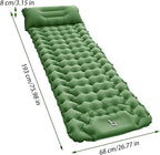 Inflatable Sleeping Pad for Camping | Compact Blow Up Portable Airbed Mattress,Lightweight Backpacking Sleep Mat - for Outdoor Travel Backpacking Hiking Tent Car Truck SUV Women Men