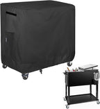 Waterproof Cooler Cart Cover Fits 65-80 Quart Patio Party Ice Chest Rolling Cooler, 32L x 18W x 32H inch, Black