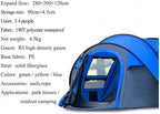 GeRRiT Products Camping Tent for Outdoor Automatic Tents Throwing Pop Up Waterproof Camping Hiking Tent Waterproof Large Family Tents